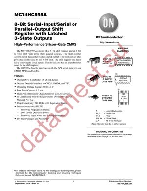 MC74HC595ADR2 datasheet  